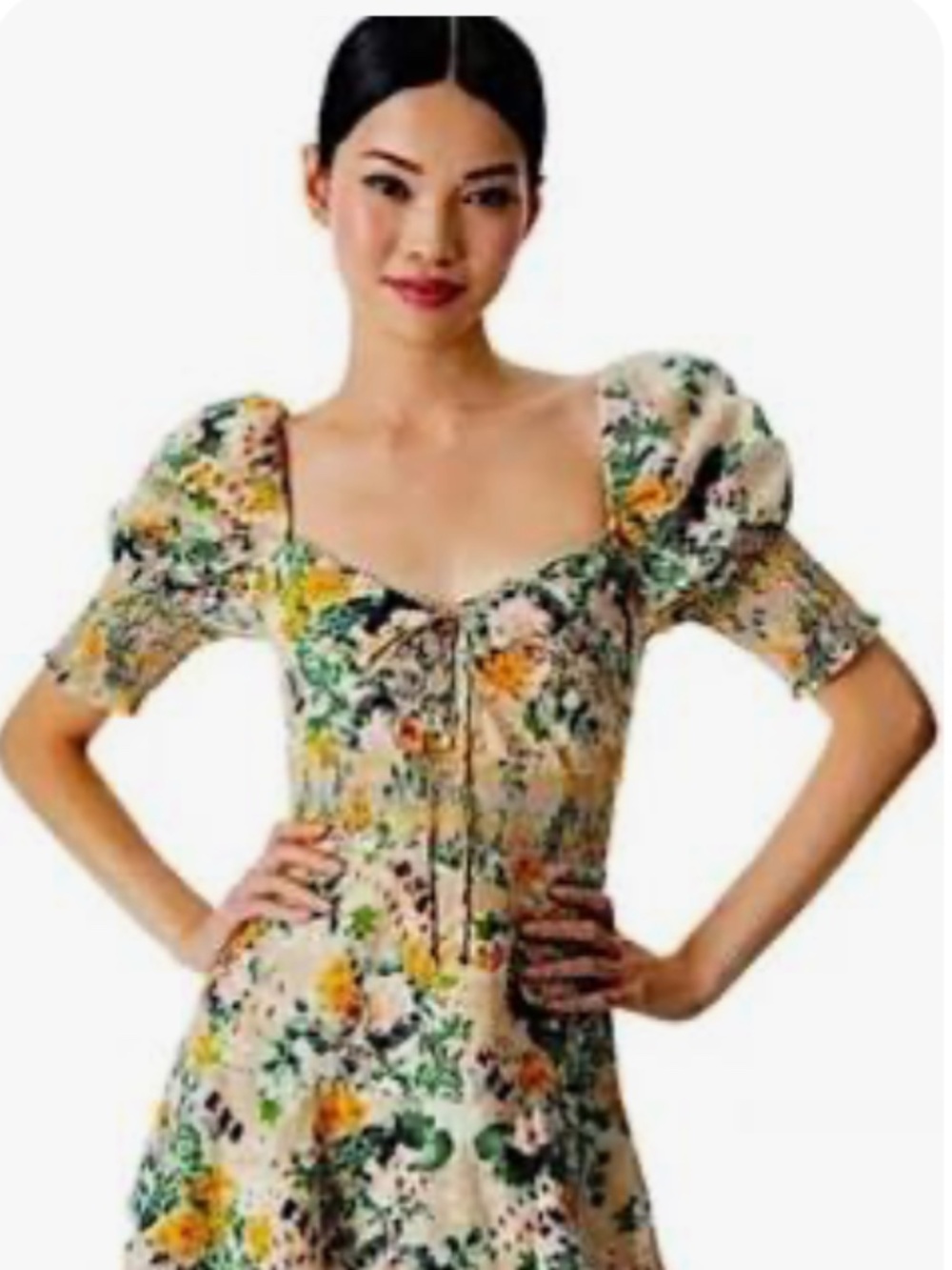 Alice and Olivia Crawford Sweetheart Tiered Floral Mini Dress Size 4